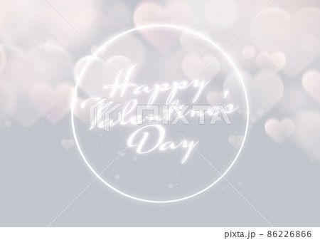 幻想的なハート　背景素材　バレンタインデー 86226866