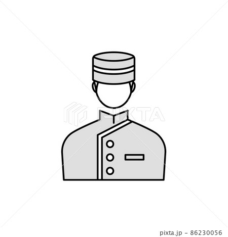 若いホテル従業員・ベルボーイのイラスト 86230056