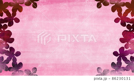 桜の花びらピンクフレーム(背景画像) 桜の花びらピンクフレーム(背景画像) 86230131