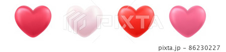 Collection of shiny 3d hearts Collection of shiny 3d hearts 86230227
