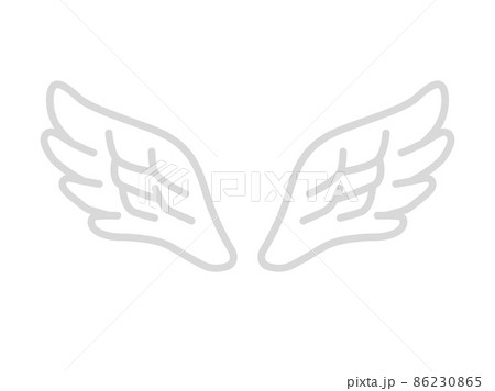 白い翼のイラスト 白い翼のイラスト 86230865