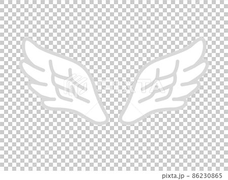 白い翼のイラスト 白い翼のイラスト 86230865