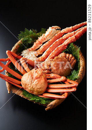 タラバガニ、ズワイガニ、毛ガニ　カニ3種盛り合わせ 86231529