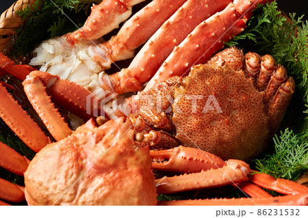 タラバガニ、ズワイガニ、毛ガニ　カニ3種盛り合わせ 86231532