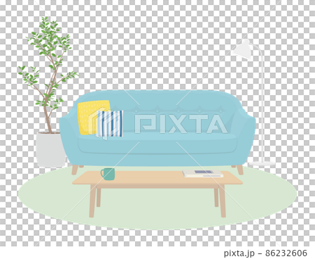 帶沙發的客廳的插圖 帶沙發的客廳的插圖 86232606