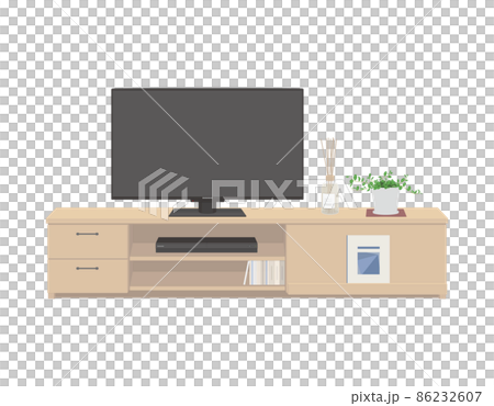 TV stand illustration 86232607