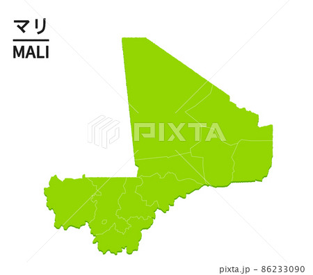 マリの世界地図イラスト 86233090