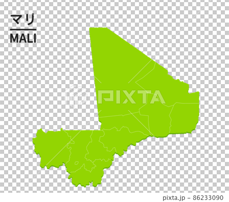 マリの世界地図イラスト 86233090