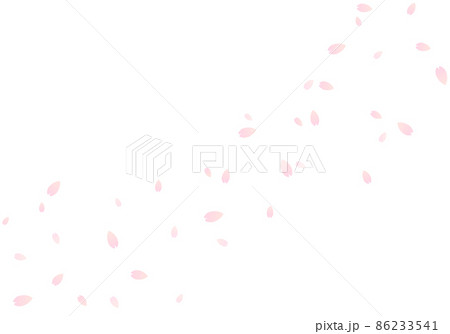 桜の花びらが舞うベクターイラスト 86233541