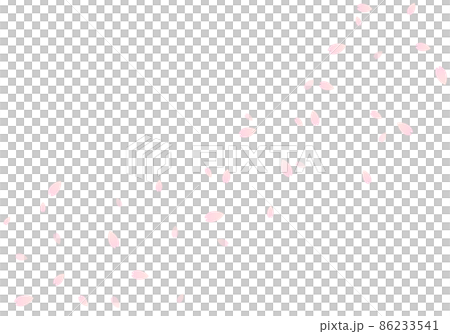 桜の花びらが舞うベクターイラスト 86233541