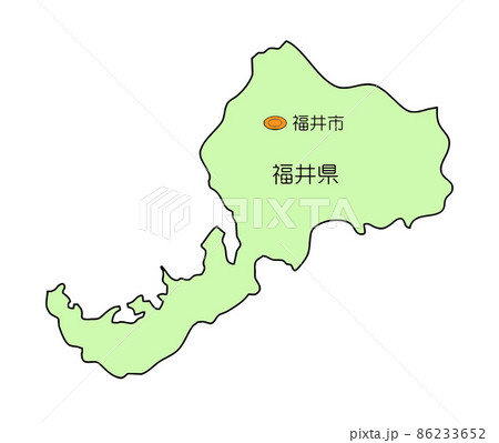 日本地図 福井県 日本地図 福井県 86233652