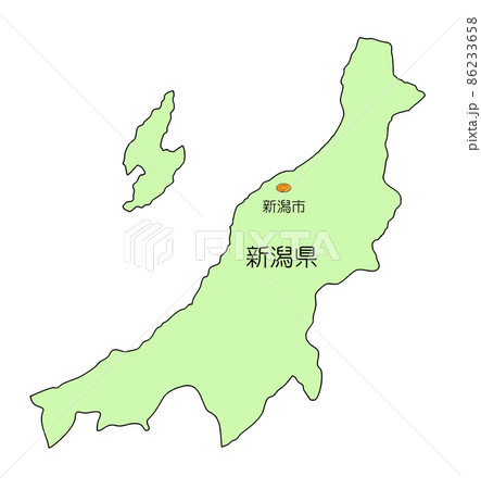 日本地図 新潟県 日本地図 新潟県 86233658