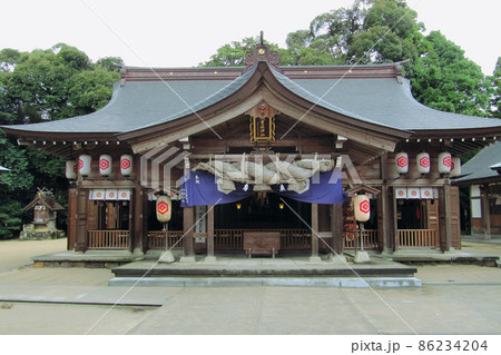 八重垣（やえがき）神社の拝殿／日本島根県松江市 86234204