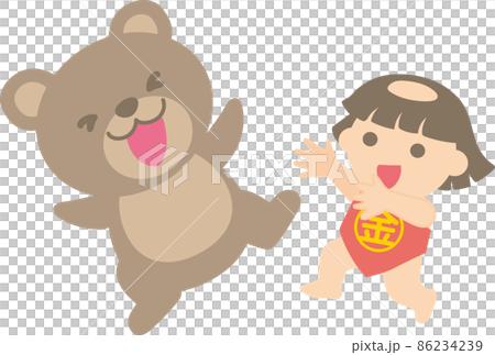 Kintaro throwing a bear away 86234239