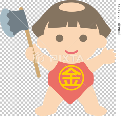 正面を向いた金太郎. 正面を向いた金太郎. 86234245