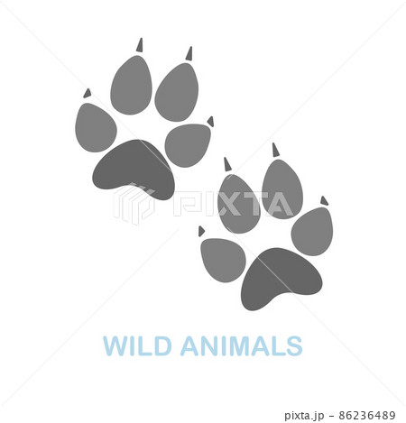 Wild Animals flat icon. Colored element sign from wild animals collection. Flat Wild Animals icon sign for web design, infographics and more. 86236489