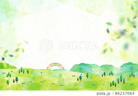 桜　背景素材　水彩イラスト　コラージュ 86237064