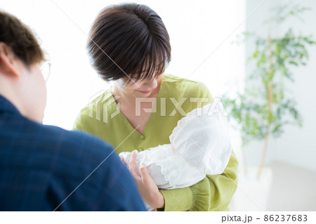 ファミリー　赤ちゃん 86237683