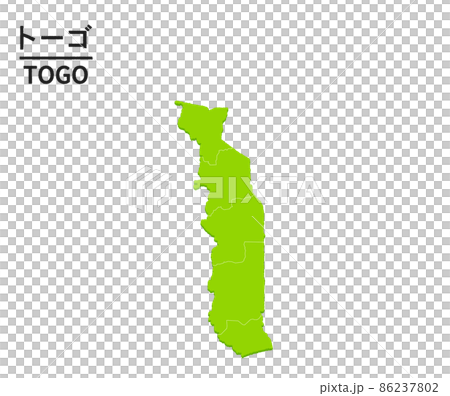 多哥世界地圖插圖 86237802