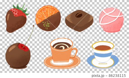 お茶の時間に食べたくなるチョコレートとコーヒーと紅茶 お茶の時間に食べたくなるチョコレートとコーヒーと紅茶 86238115