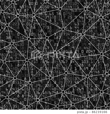 Mathematical with Linear Triangular Shapes Seamless Pattern Background 86239166