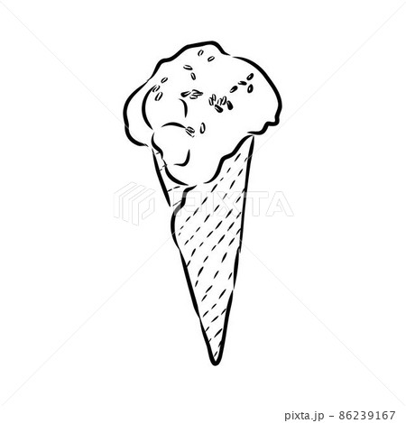 ice cream cone doodle ice cream vector ice cream cone doodle ice cream vector 86239167