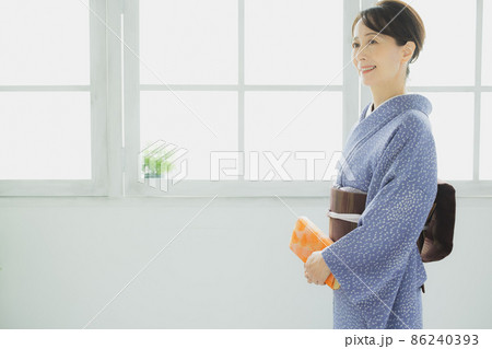 江戸小紋　50代女性 86240393