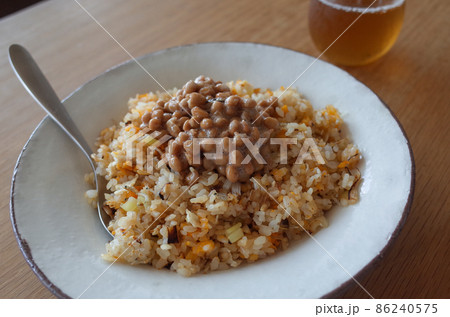 炒飯納豆 炒飯納豆 86240575