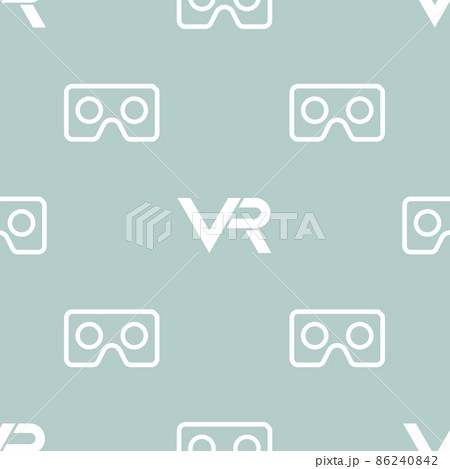 Seamless Vector Modern Pattern With VR Logos Seamless Vector Modern Pattern With VR Logos 86240842