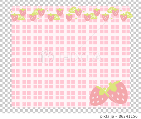草莓花、葉子和水果的框架 草莓花、葉子和水果的框架 86241156