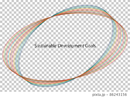 Circle line frame 2 of SDGs image Circle line frame 2 of SDGs image 86243156