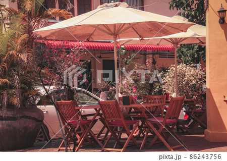 Beautiful French colonial view of the historic heritage town of Kampot in Cambodia Beautiful French colonial view of the historic heritage town of Kampot in Cambodia 86243756
