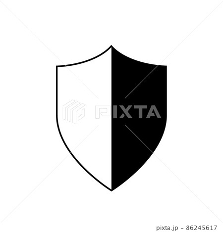盾のイラスト セキュリティ対策のアイコン のイラスト素材