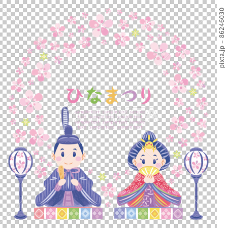 ひなまつり おひなさま飾り 丸フレーム ひなまつり おひなさま飾り 丸フレーム 86246030