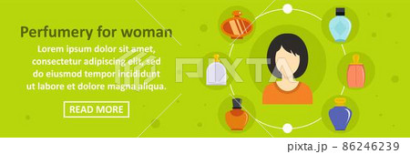 Perfumery for woman banner horizontal concept 86246239