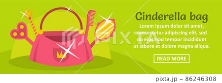 Cinderella bag banner horizontal concept Cinderella bag banner horizontal concept 86246308