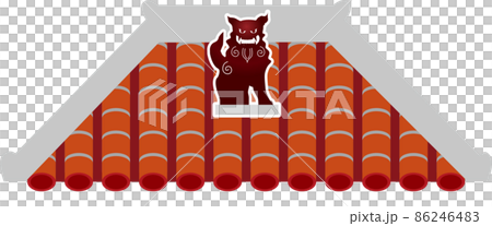 赤瓦とシーサー 86246483