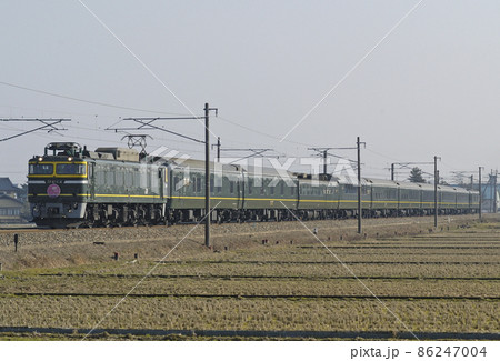 北陸本線　石動－福岡　JR西日本　EF81-104（敦賀）＋24系（宮原）　トワイライトエクスプレス 86247004
