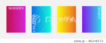 Vector halftone cover design templates. Layout set for covers of books, albums, notebooks, reports, magazines. Dot halftone gradient effect, modern abstract design. Planner and diary cover for print. Vector halftone cover design templates. Layout set for covers of books, albums, notebooks, reports, magazines. Dot halftone gradient effect, modern abstract design. Planner and diary cover for print. 86248572