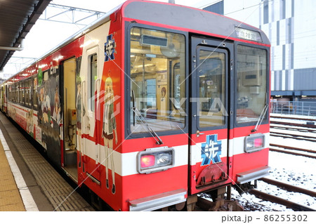水戸駅の鹿島臨海鉄道 6000形車両 水戸駅の鹿島臨海鉄道 6000形車両 86255302