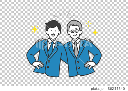 チームで働くビジネスパーソンのイメージイラスト素材 チームで働くビジネスパーソンのイメージイラスト素材 86255840