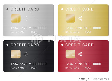 クレジットカードのイラストセット 86256791