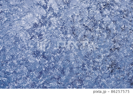 abstract textured blue plaster putty background. rough structure. 86257575
