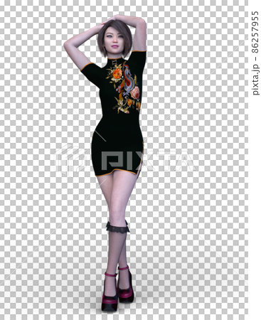 一個穿著中國服裝的女人 一個穿著中國服裝的女人 86257955