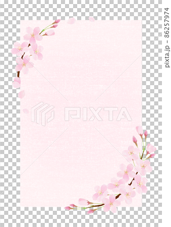 Cherry blossom vector frame Somei Yoshino 86257974