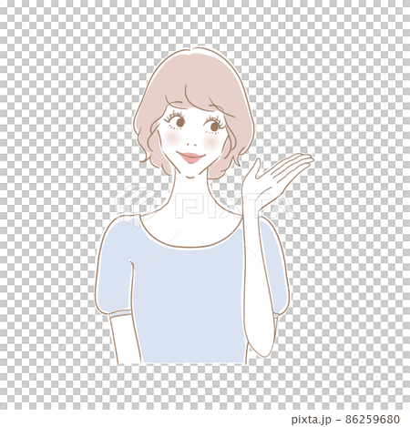 笑顔の可愛い女性 笑顔の可愛い女性 86259680