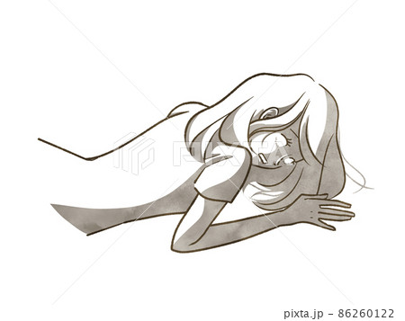 放心状態の女性 86260122