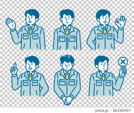 男工人姿勢集 86260407