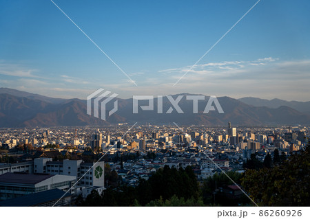 【長野県】　長野市　街並み 86260926