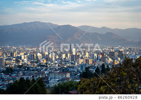 【長野県】　長野市　街並み 86260928